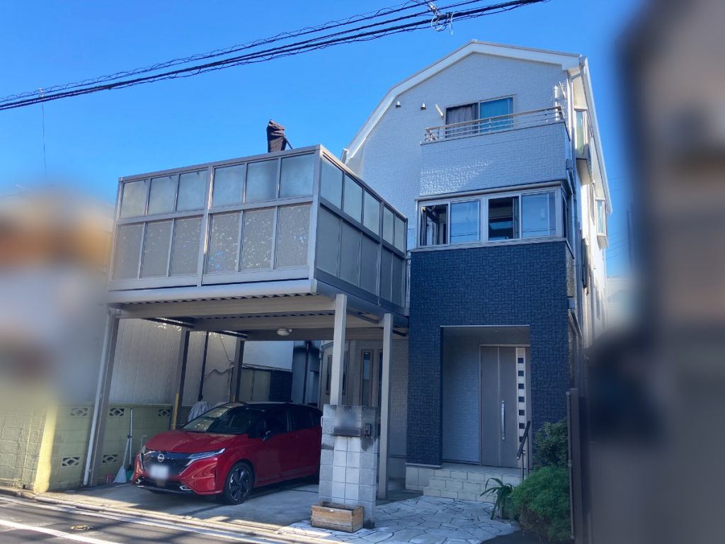 東京都葛飾区 屋根・外壁塗装、バルコニー防水