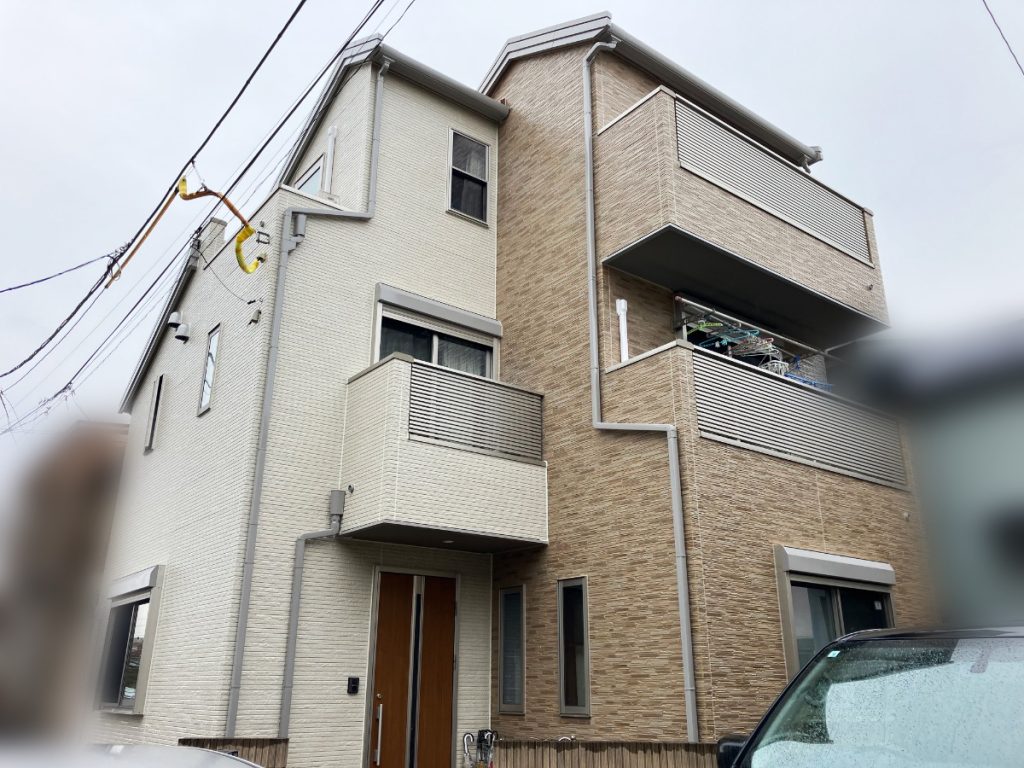 東京都葛飾区 屋根・外壁塗装、バルコニー防水