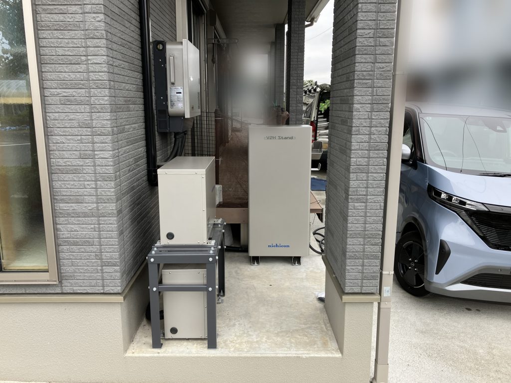 群馬県沼田市 太陽光発電システム、V2H